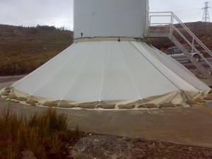 Base of wind turbine