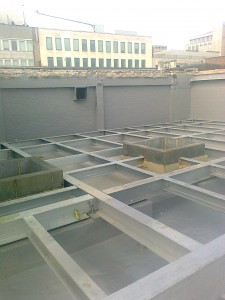 Serjeants Inn London rooftop plant room tapered warm roof